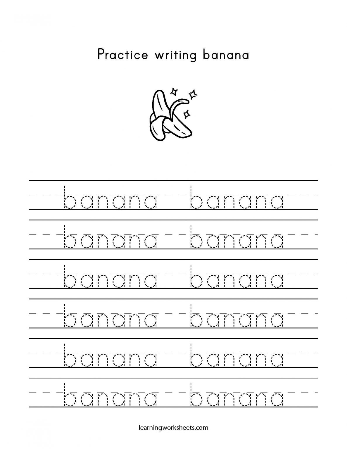 practice-writing-banana-learning-worksheets