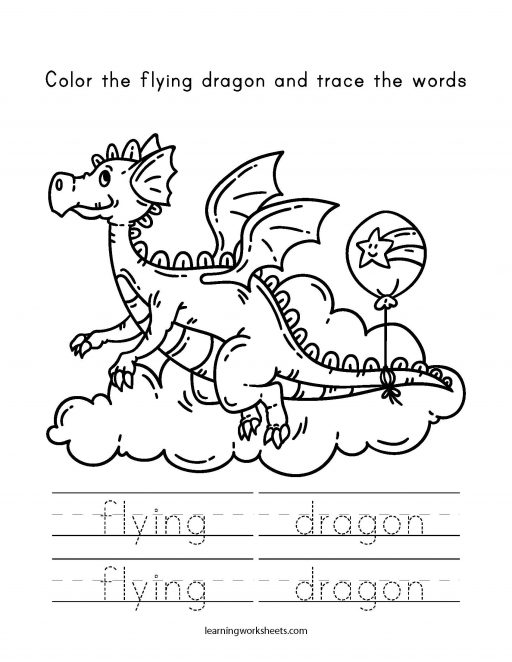 color and trace flying dragon 1