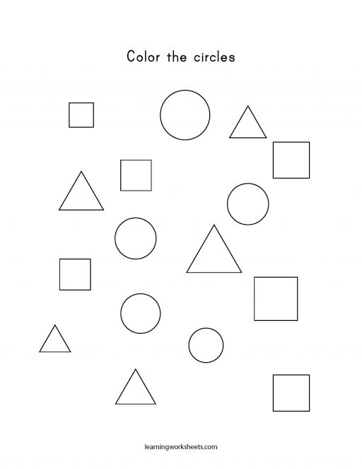 color the circles