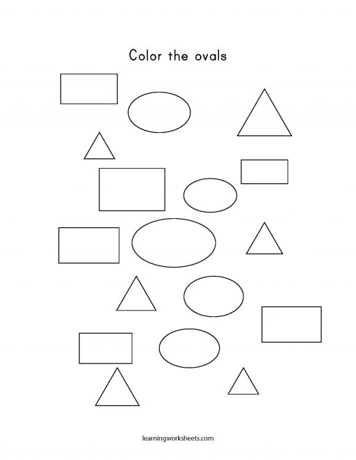 color the ovals