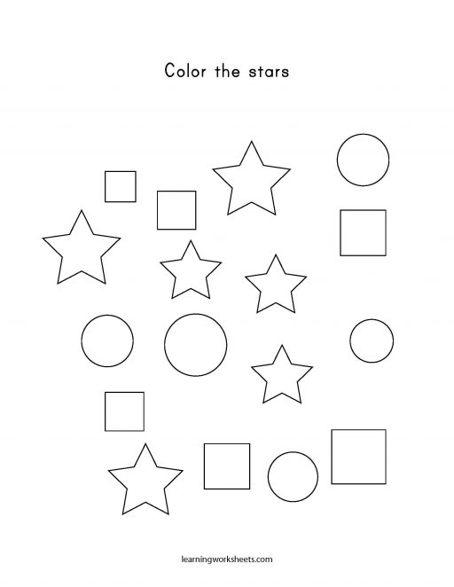 color the stars