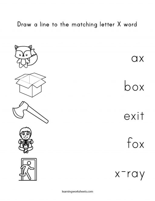 line match letter x