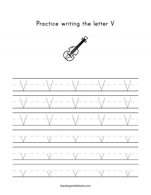 practice letter V