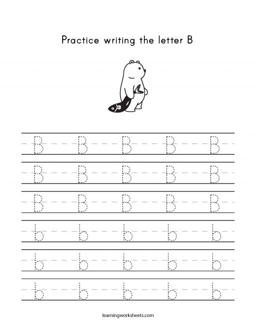 practice letter b