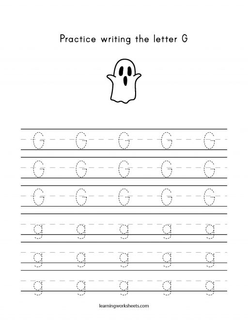 practice letter g