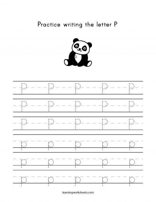 practice letter p