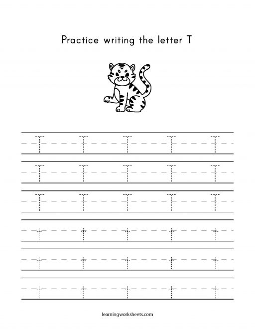 practice letter t