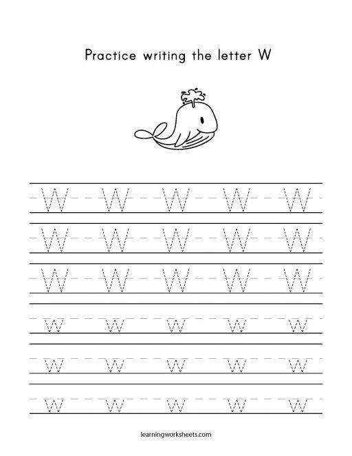 practice letter w