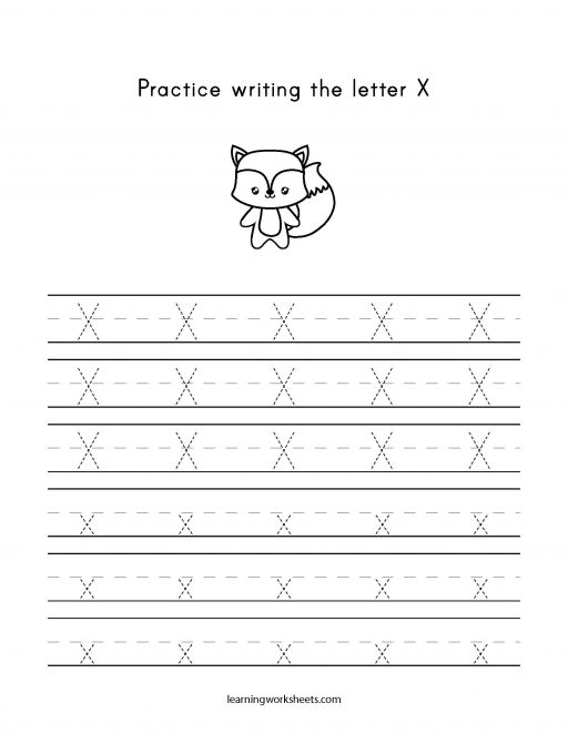 practice letter x