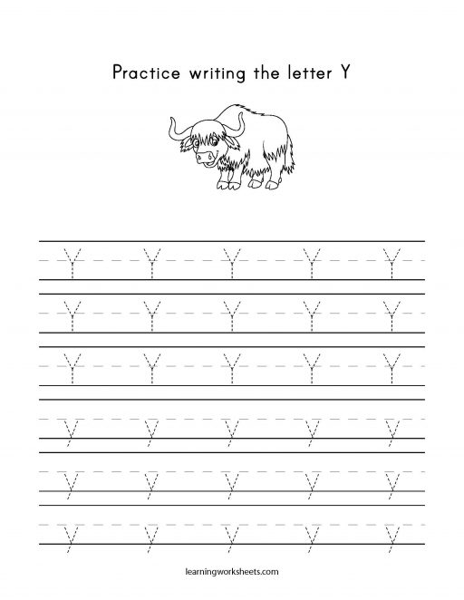 practice letter y