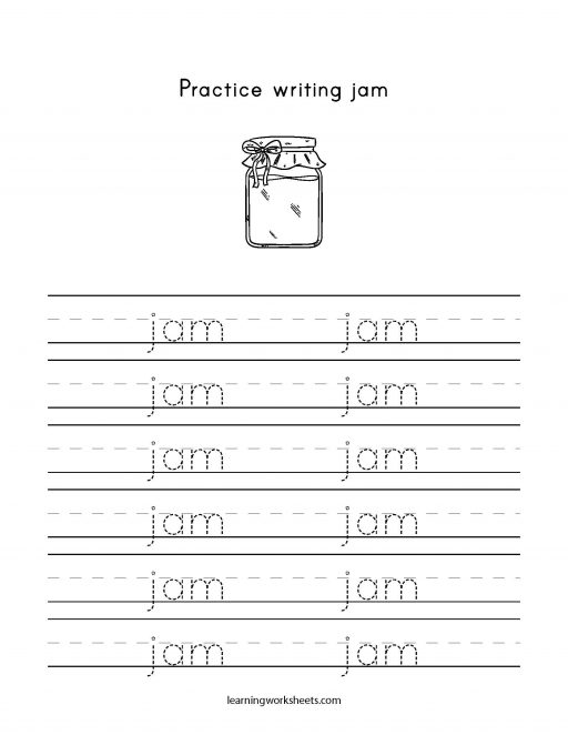 practice writing jam