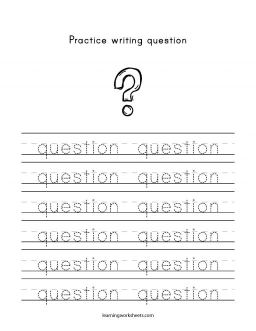 practice writing question