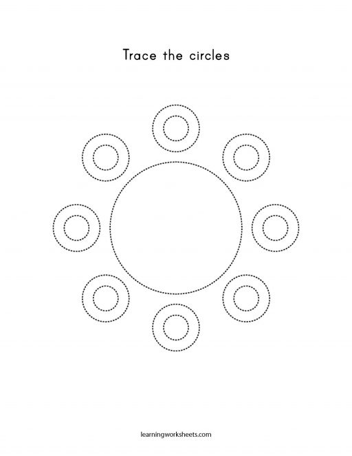 trace the circle