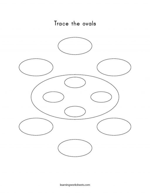 trace the ovals